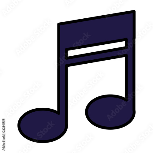 music note isolated icon