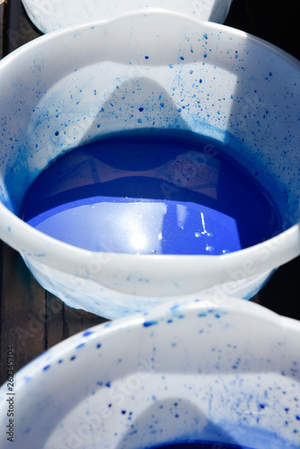 bassine bleue
