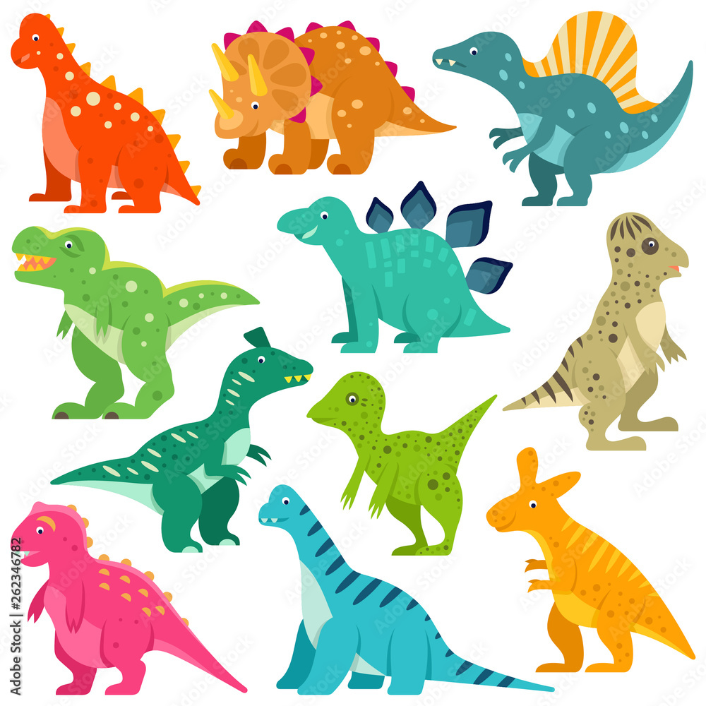 Dinosaurs vector set Dinosaurs vector set