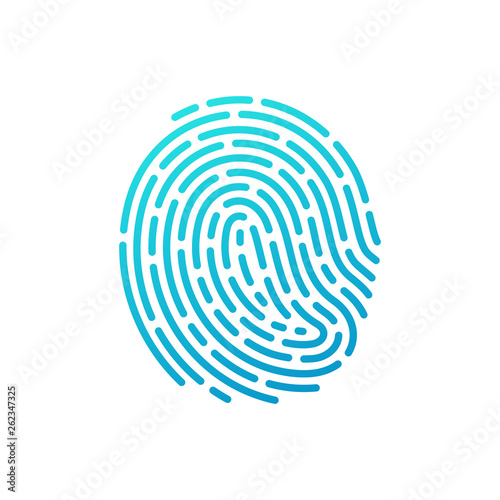 Fingerprint vector icon
