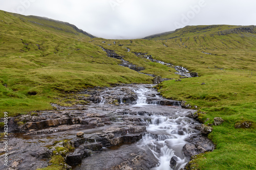 Waterfall in Faroe Islands