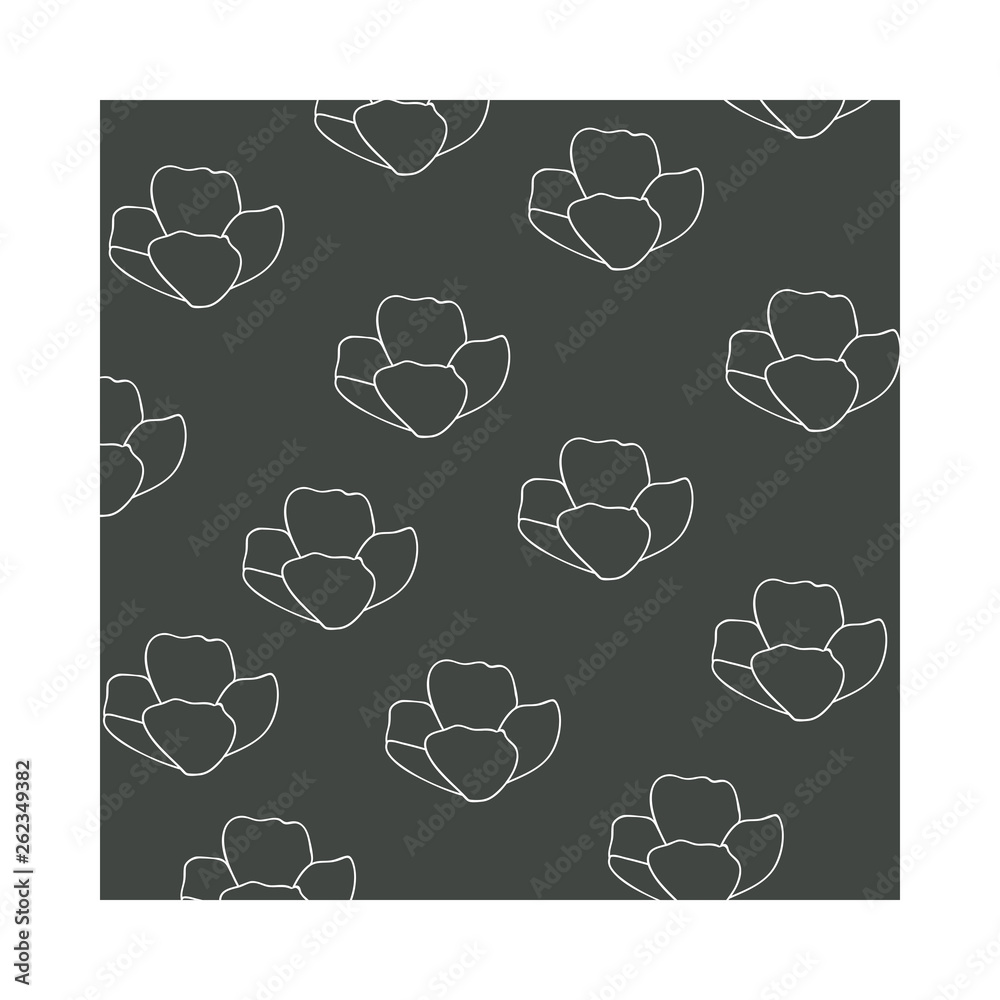 Fototapeta premium pattern of flowers isolated icon