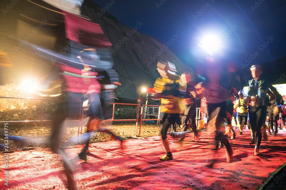 cross-country jogging