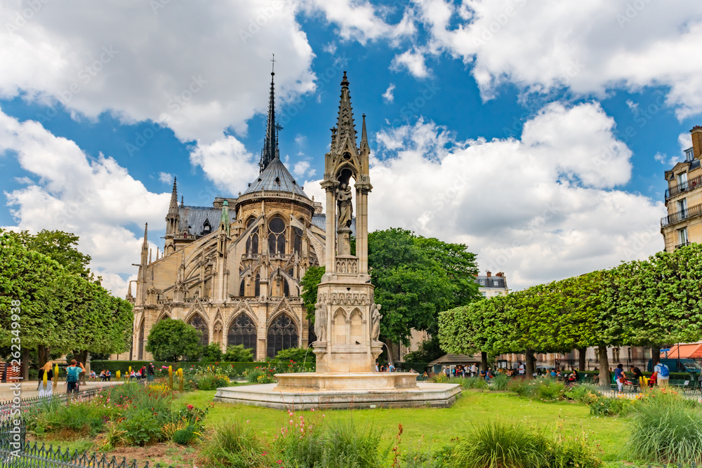 Notre Dame de Paris Cathedral, most beautiful Cathedral in Paris. France