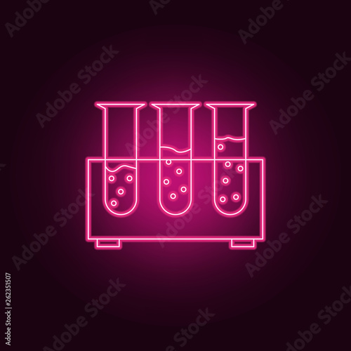 lab tests icon. Elements of Web in neon style icons. Simple icon for websites, web design, mobile app, info graphics