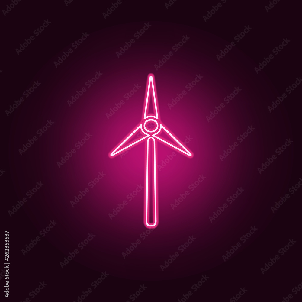 Windmill icon. Elements of Web in neon style icons. Simple icon for websites, web design, mobile app, info graphics Windmill icon. Elements of Web in neon style icons. Simple icon for websites, web design, mobile app, info graphics