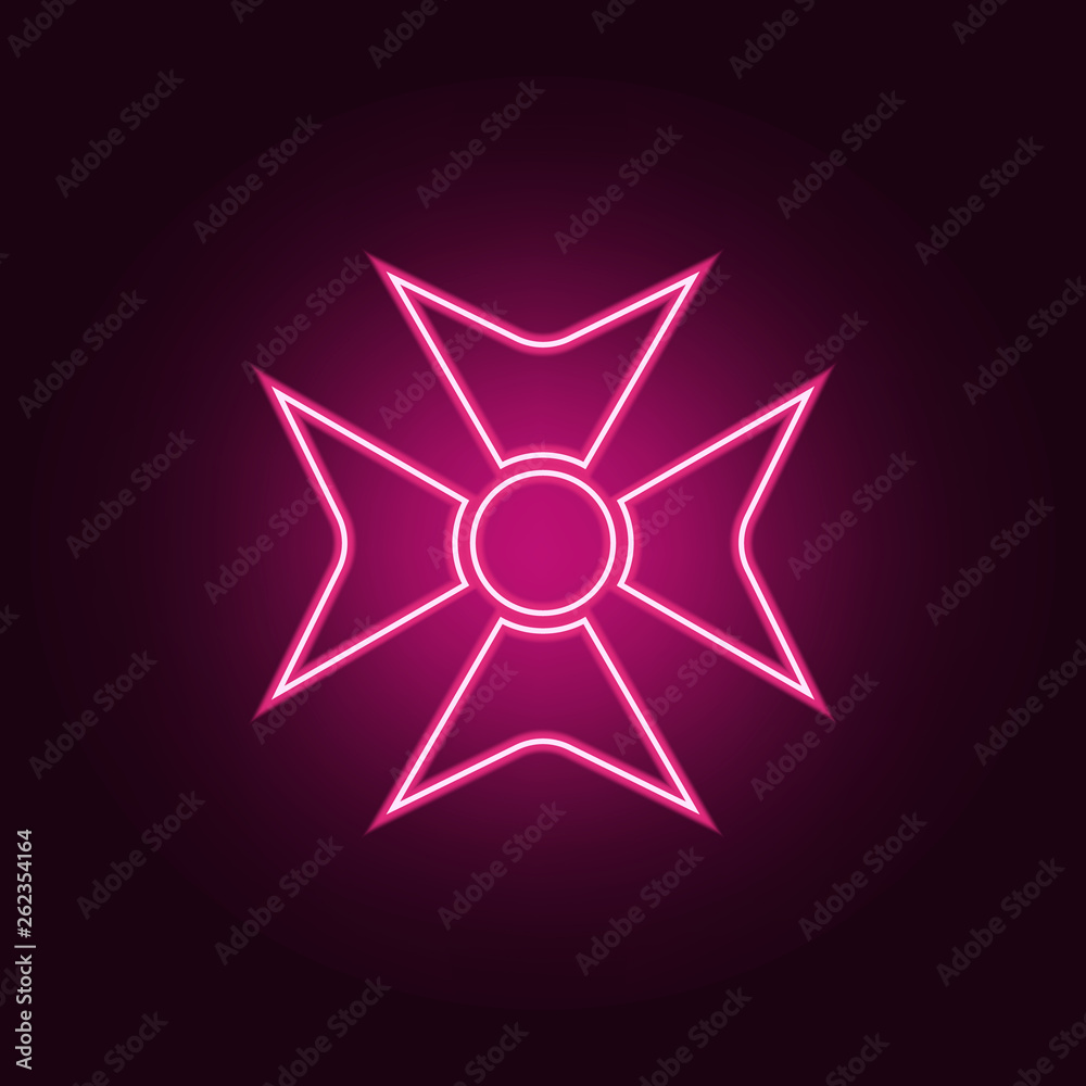 Medal Award Cross icon. Elements of Web in neon style icons. Simple icon for websites, web design, mobile app, info graphics Medal Award Cross icon. Elements of Web in neon style icons. Simple icon for websites, web design, mobile app, info graphics
