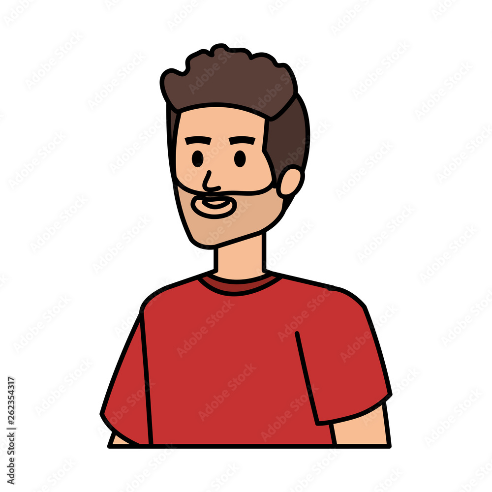 young man avatar character young man avatar character