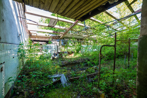 old abandoned farmhouse interior