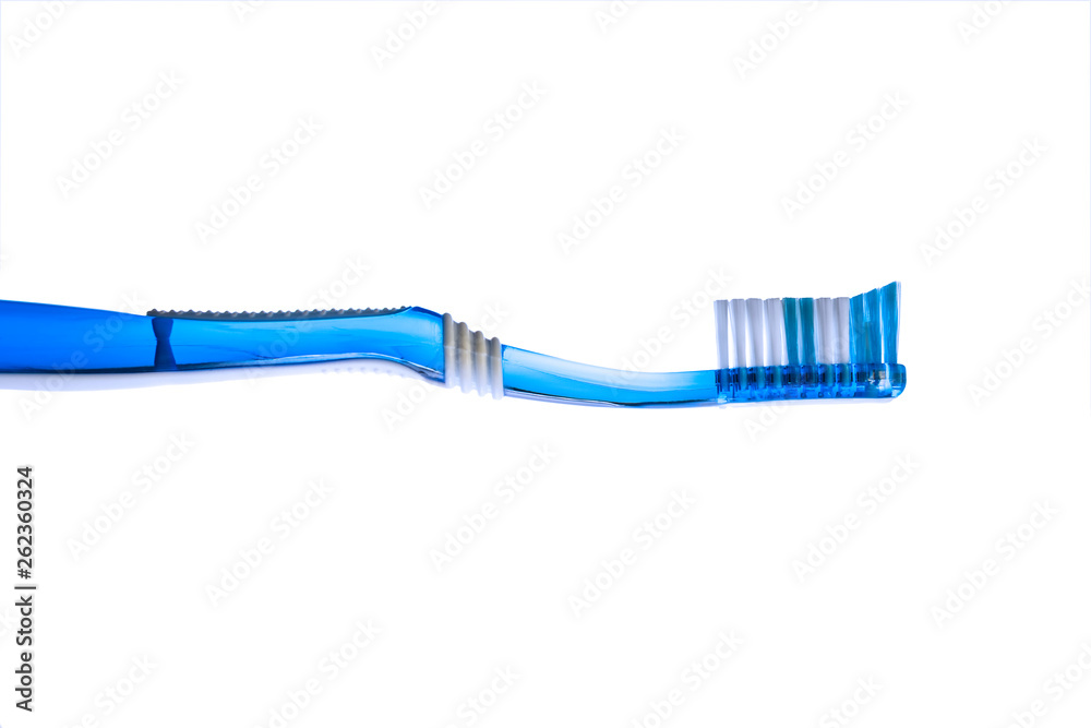 A isolated blue toothbrush A isolated blue toothbrush