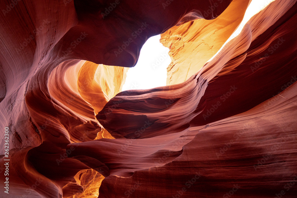 Obraz premium Antelope Canyon - amazing colors of the sandstone rocks - travel photography