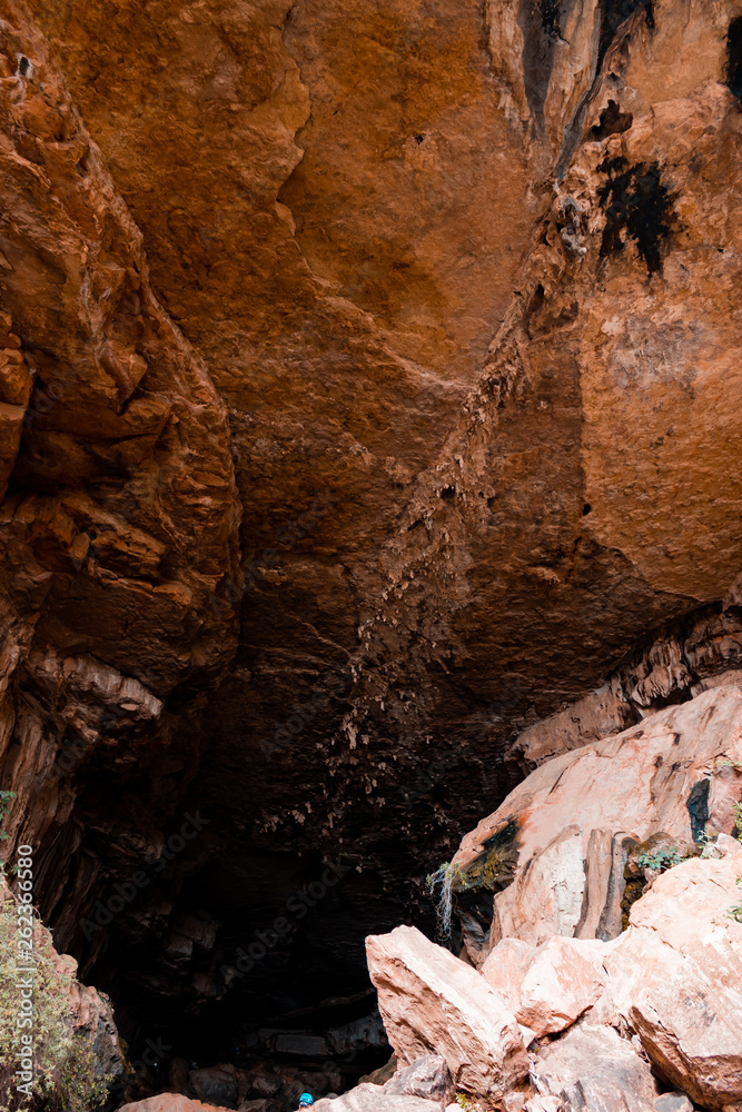 Obraz premium Natural cave formed in the rock in Bolivia