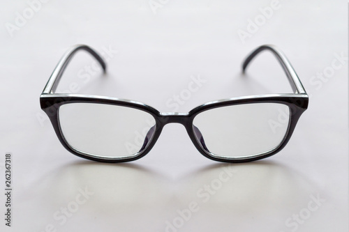 Glasses with transparent glasses