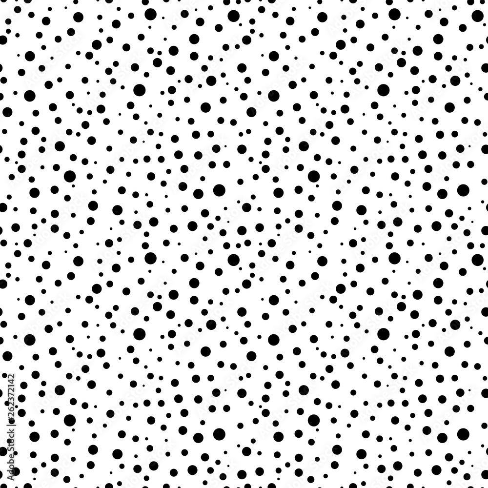 Confetti Seamless Pattern - Black and white confetti dots repeating pattern design Confetti Seamless Pattern - Black and white confetti dots repeating pattern design