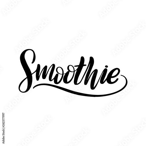 brush lettering smoothie