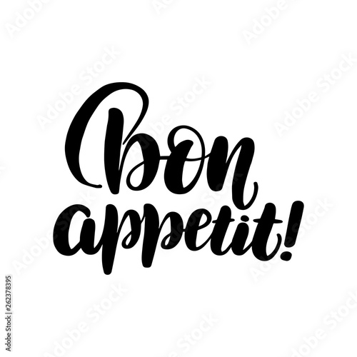  lettering bon appetit