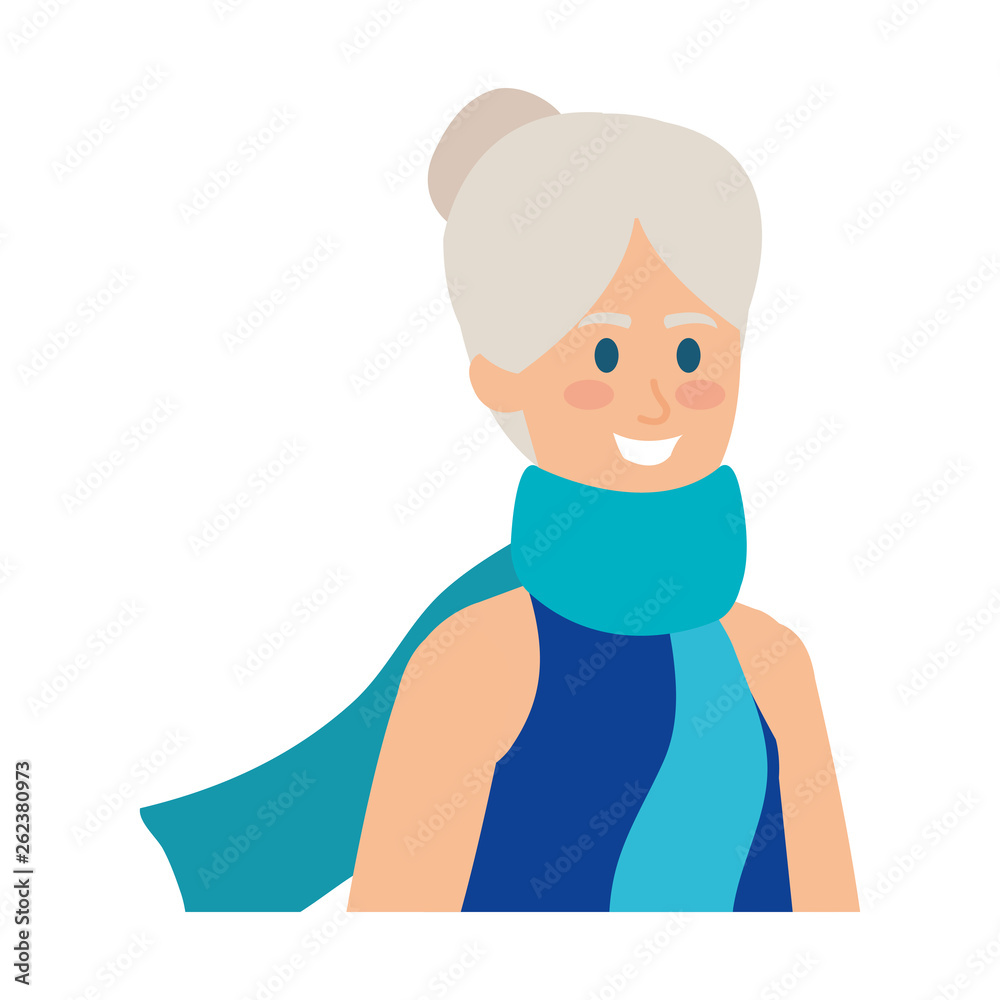cute grandmother avatar character cute grandmother avatar character