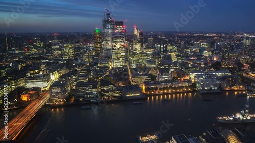 Wallpaper Mural City of London At Sunset, timelapse Torontodigital.ca