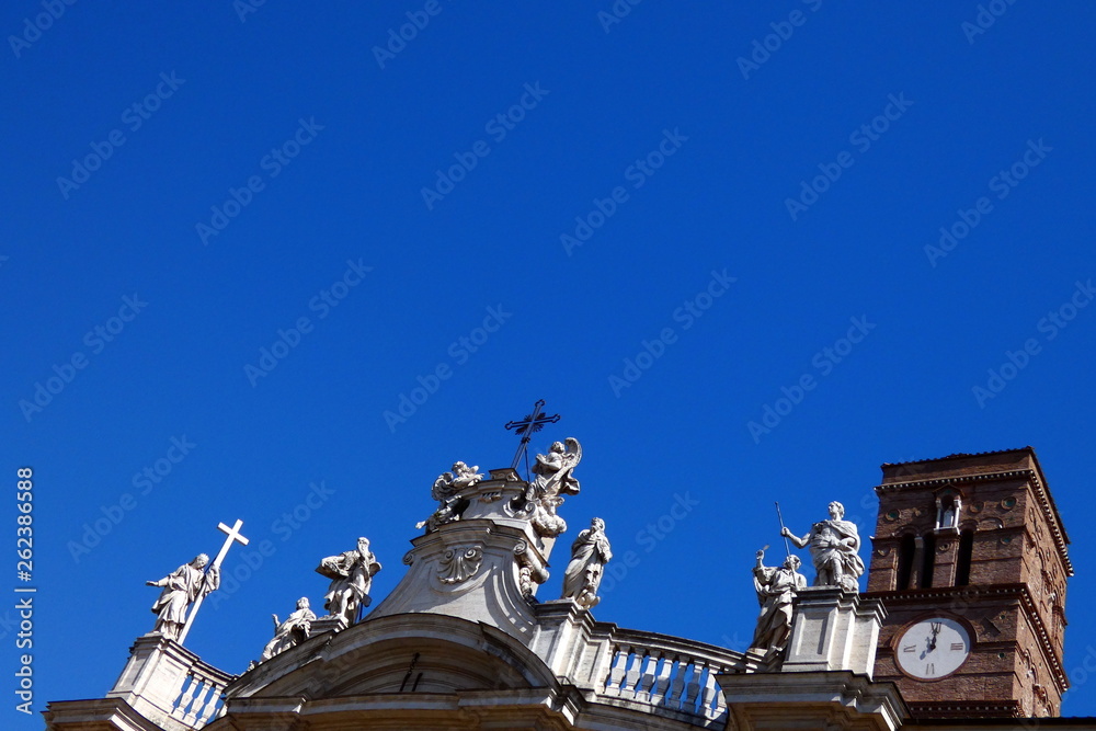 Obraz premium basilica di santa croce in gerusalemme,roma,italia.