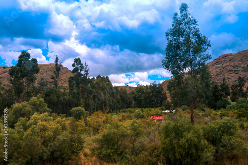 altiplano, valle, nubes 