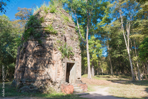 Kampong Thom, Cambodia - Dec 19 2017: Sambor Prei Kuk in Kampong Thom, Cambodia. It is part of the Temple Zone of Sambor Prei Kuk World Heritage Site. photo