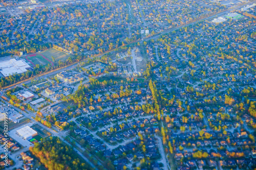 Aerial view of Houston Suburban