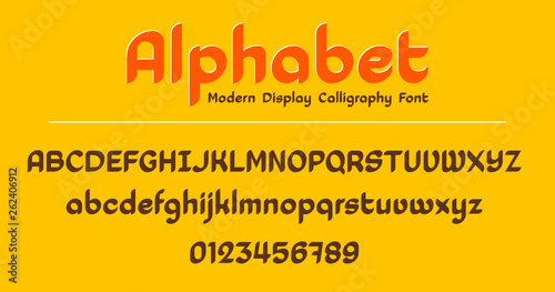 Alphabet ABC Font Typeface Modern Calligraphy
