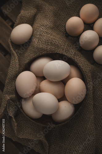 Natural eggs, organic