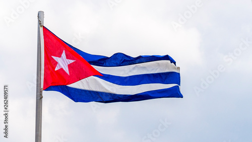 Photography Waving flag of Cuba