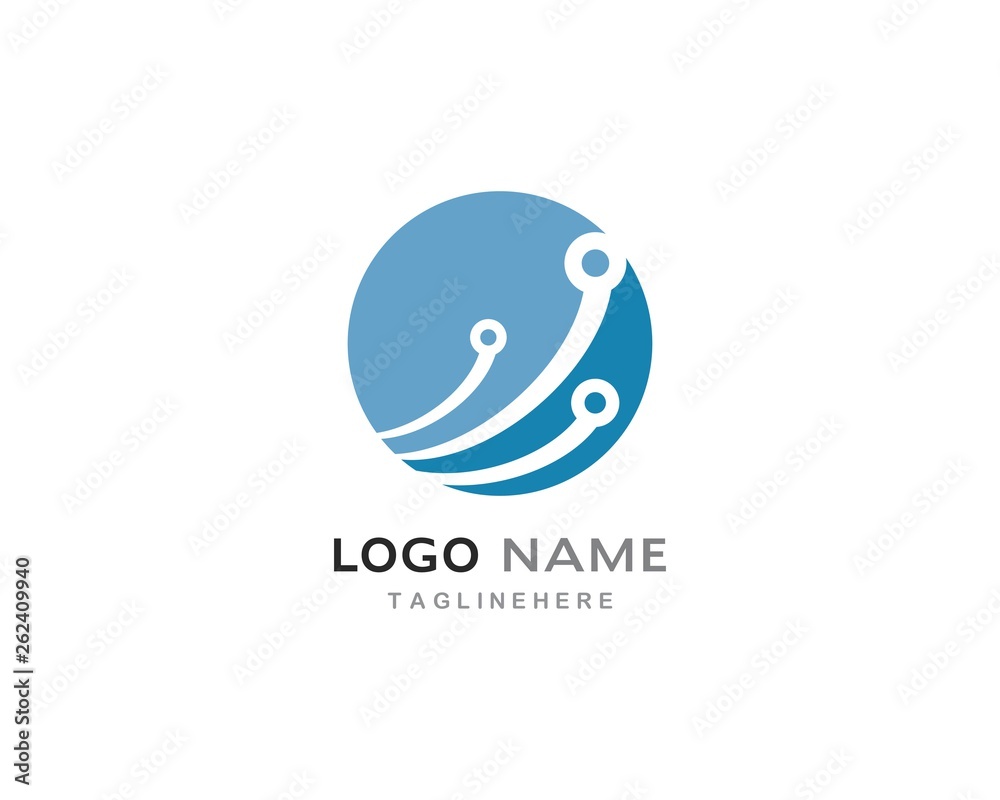 circuit technology logo vector circuit technology logo vector
