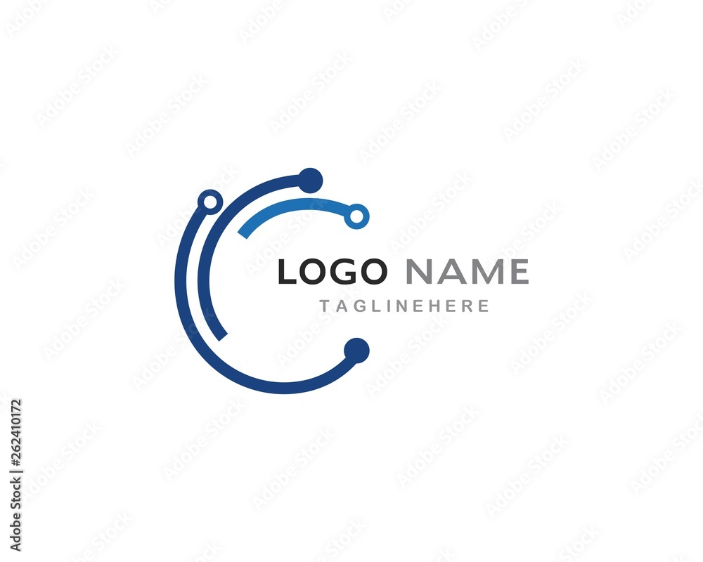 circuit technology logo vector circuit technology logo vector