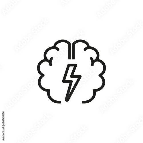 Idea charging line icon