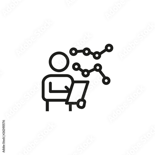 Auditor line icon