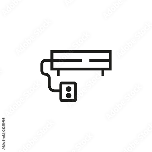 Industrial scales line icon