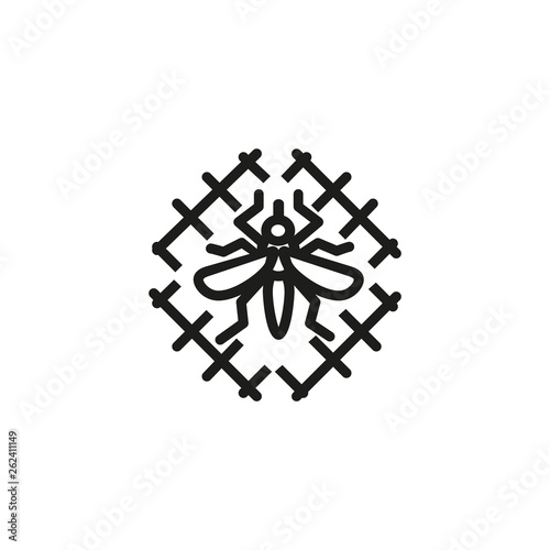 Mosquito trap line icon