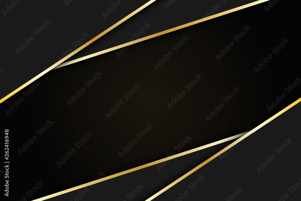 Dark abstract background overlap layer. Realistic golden line and textured background. Futuristic design concept Dark abstract background overlap layer. Realistic golden line and textured background. Futuristic design concept
