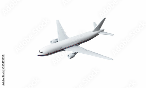 Toy airplane isolated on white background
