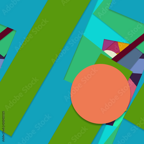 Flat material design - Creative vector trend seamless