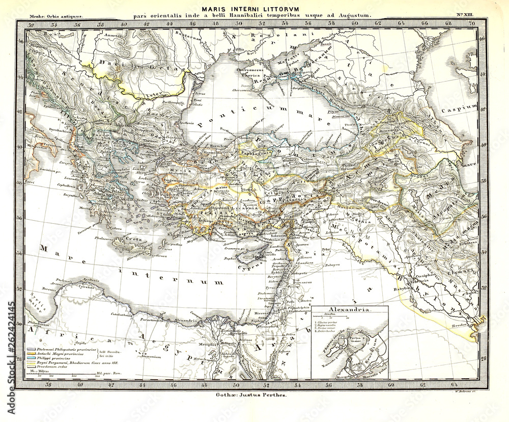 Fototapeta premium Stara mapa. Grawerowany obraz