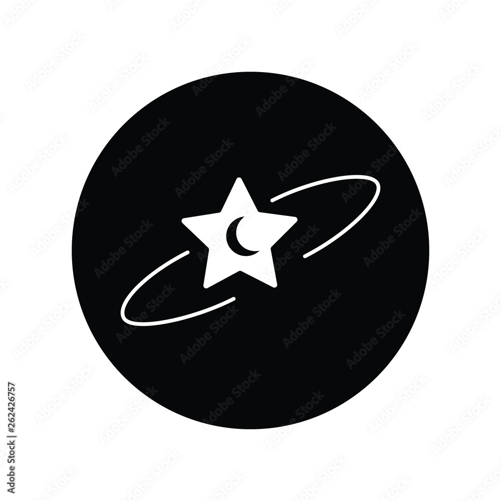 star and moon logo icon