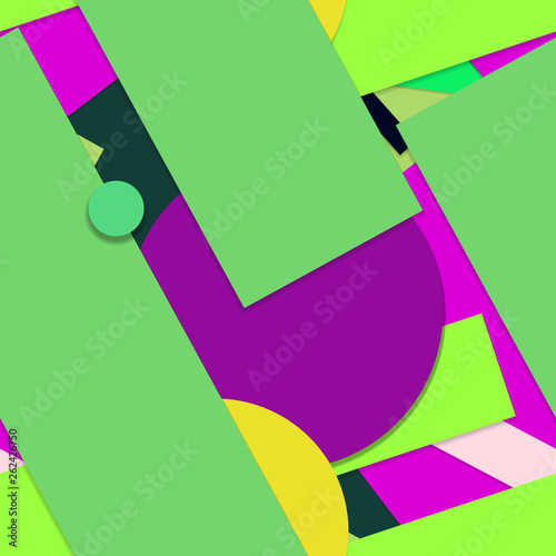Flat material design - Creative vector trend seamless