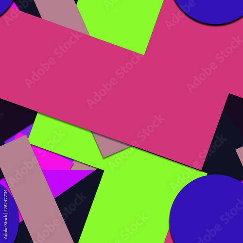 Flat material design - Creative vector trend seamless