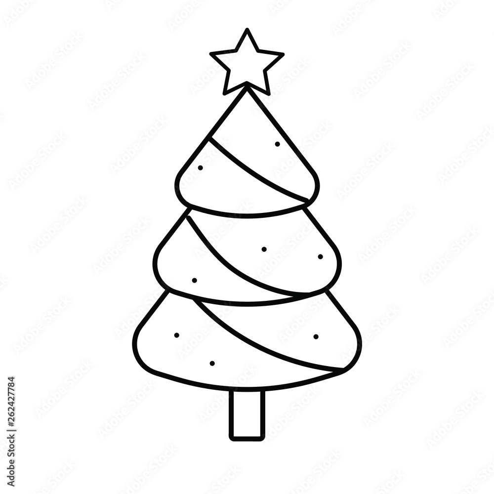 Xmas tree outline icon Xmas tree outline icon
