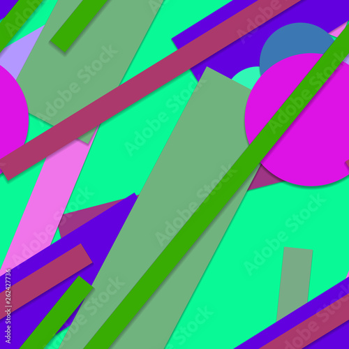 Flat material design - Creative vector trend seamless