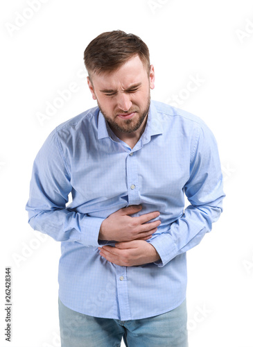 Young man suffering from st...