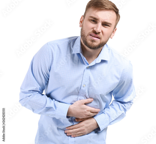 Young man suffering from st...