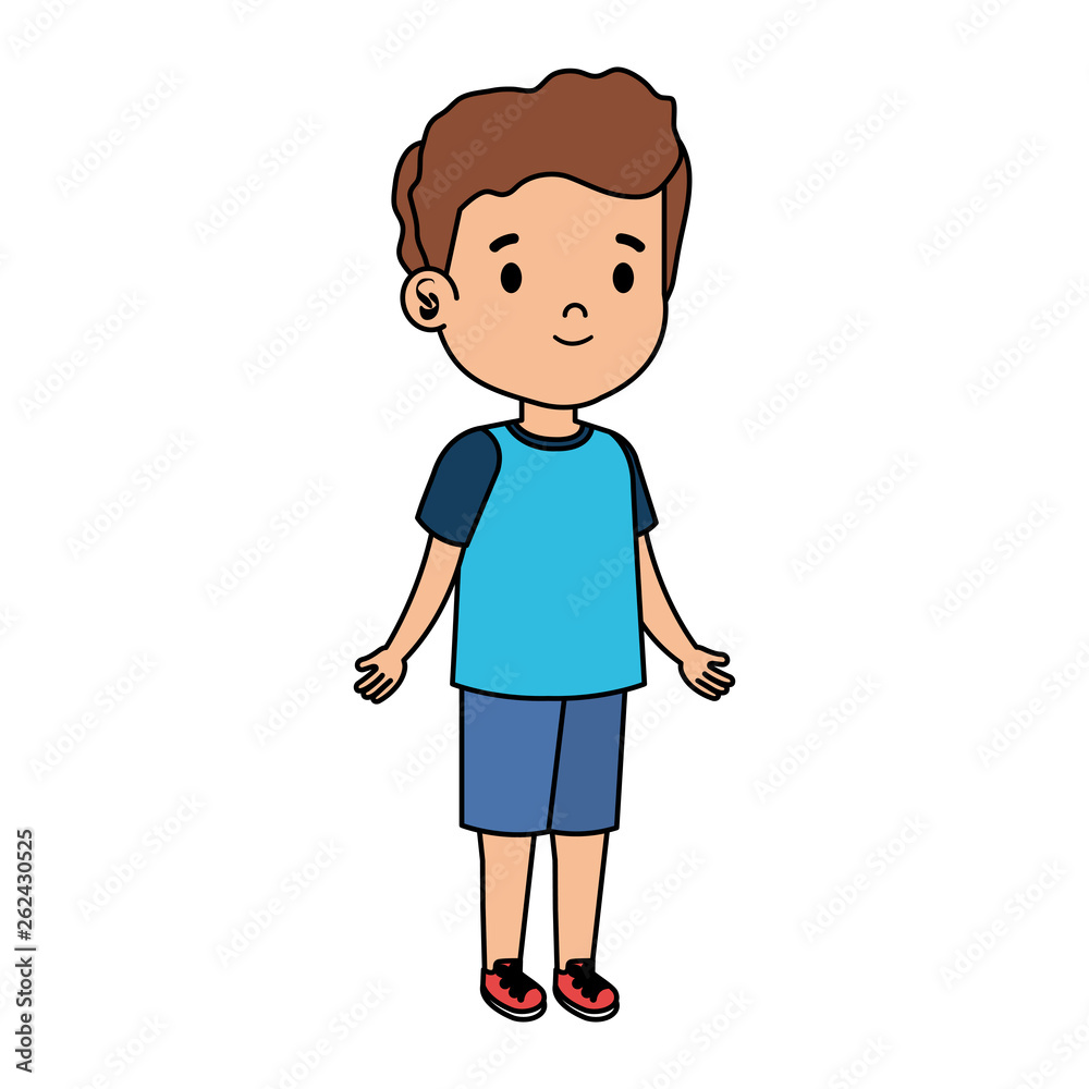 little boy kid character