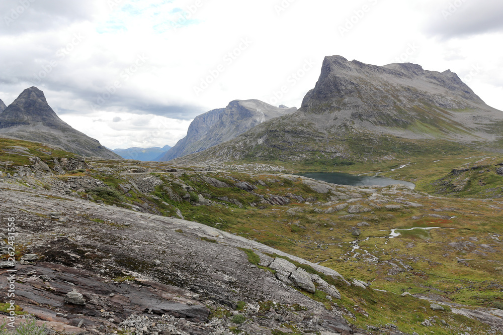 Wild panorama in Åndalsnes, near Trollstigen in Norway