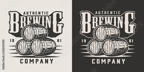 Vintage brewing company emblem