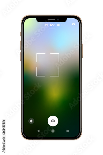 Smartphone - Bildschirm Foto UI Vertikal Konzept